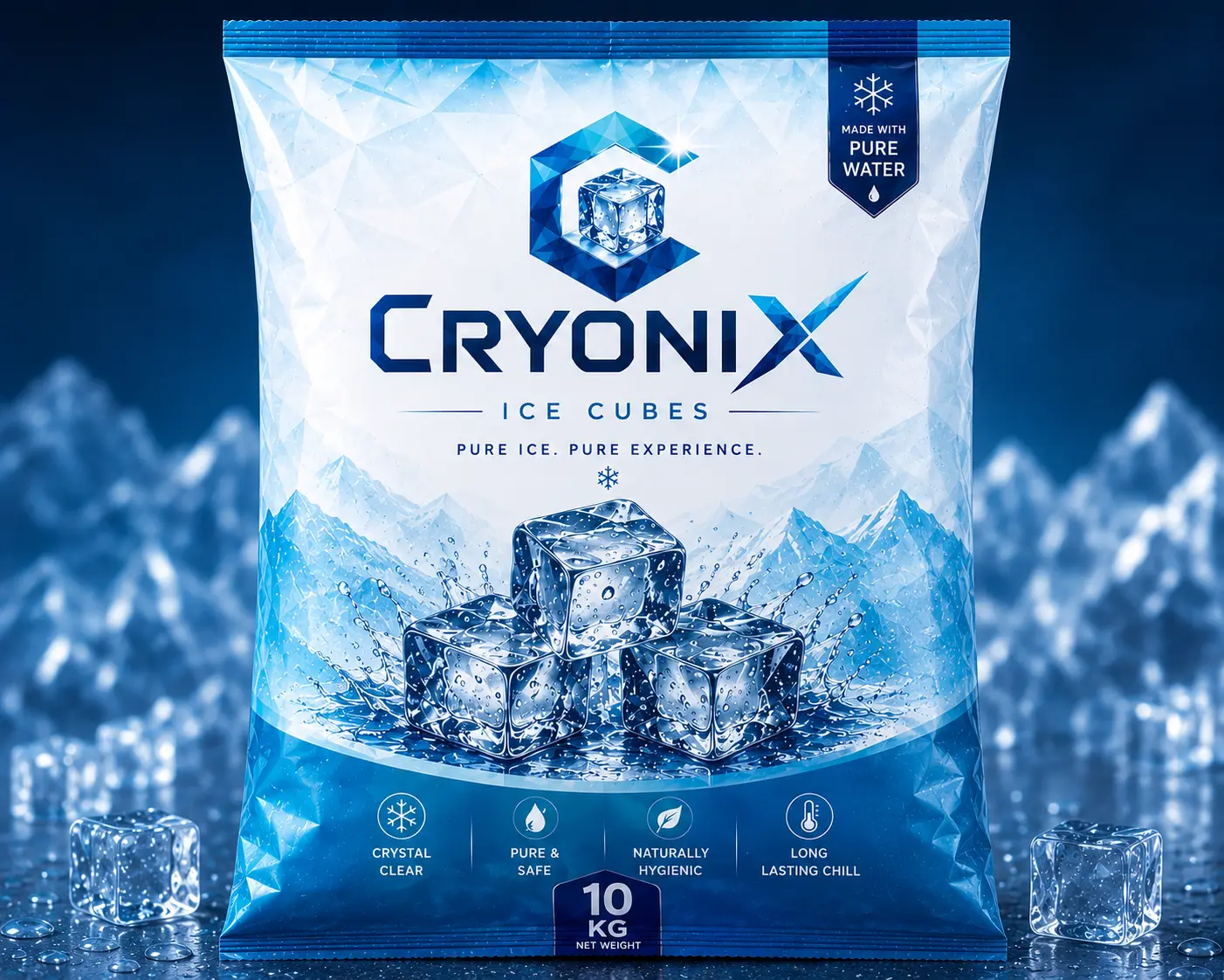 Cryonix Ice Cube — 10 kg pack
