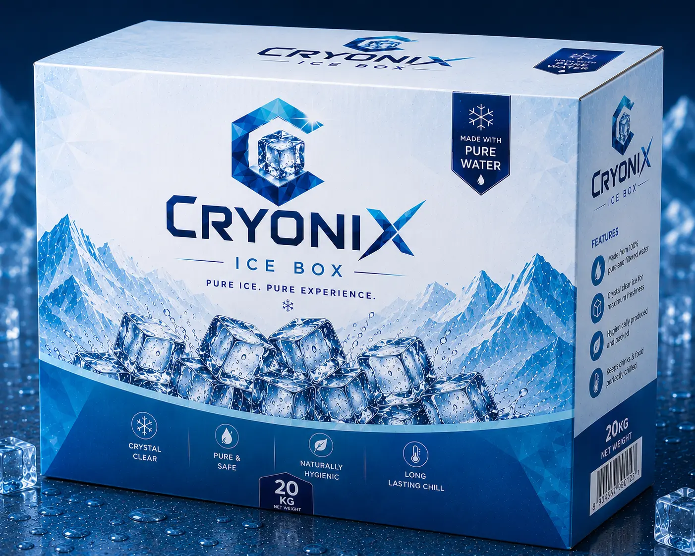 Cryonix Ice Cube — 20 kg pack