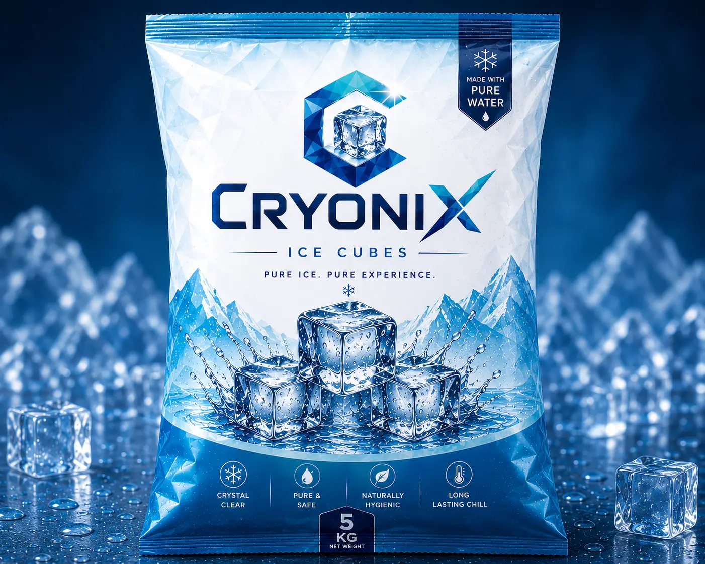Cryonix Ice Cube — 5 kg pack