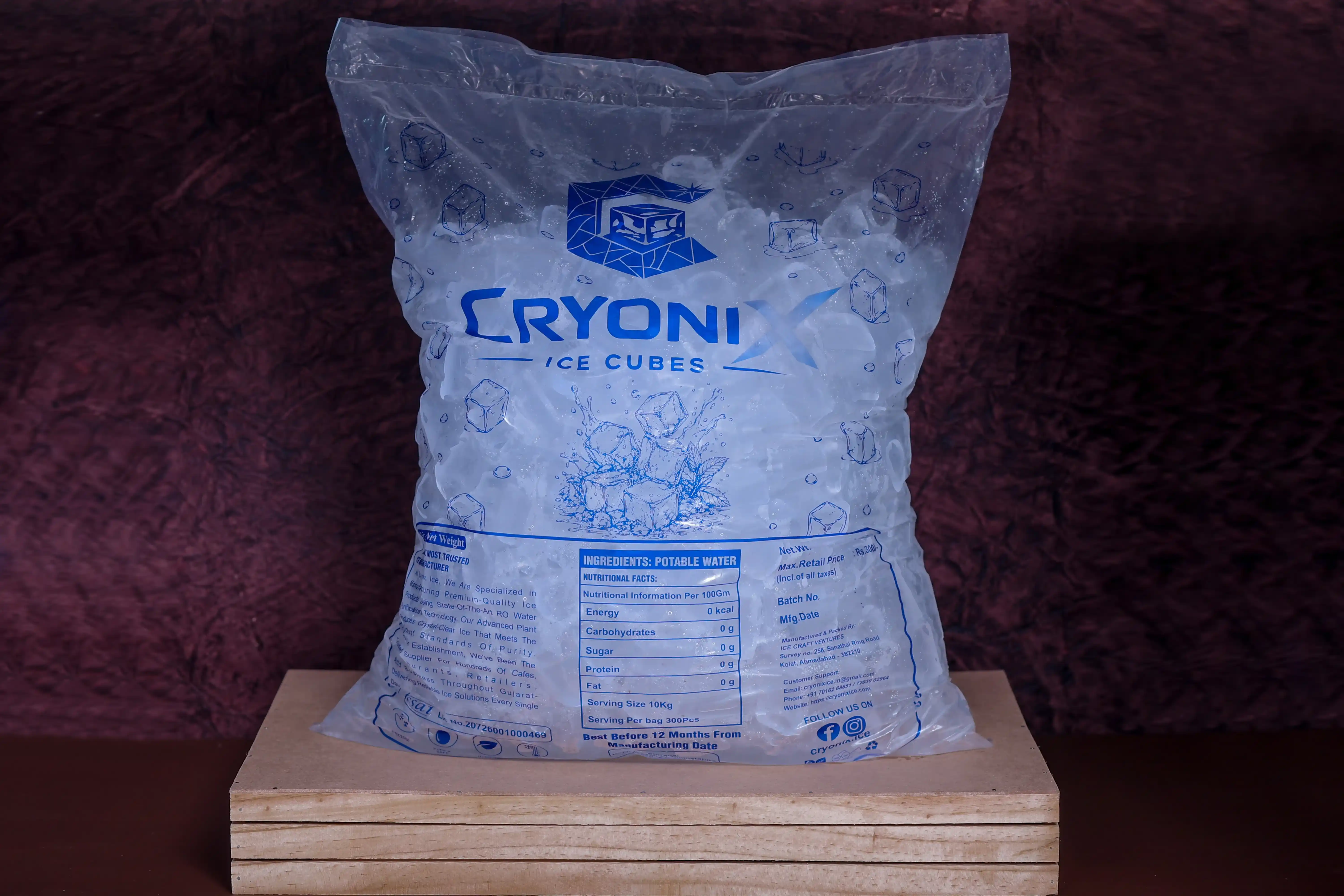 CRYONIX Ice Cubes Bag